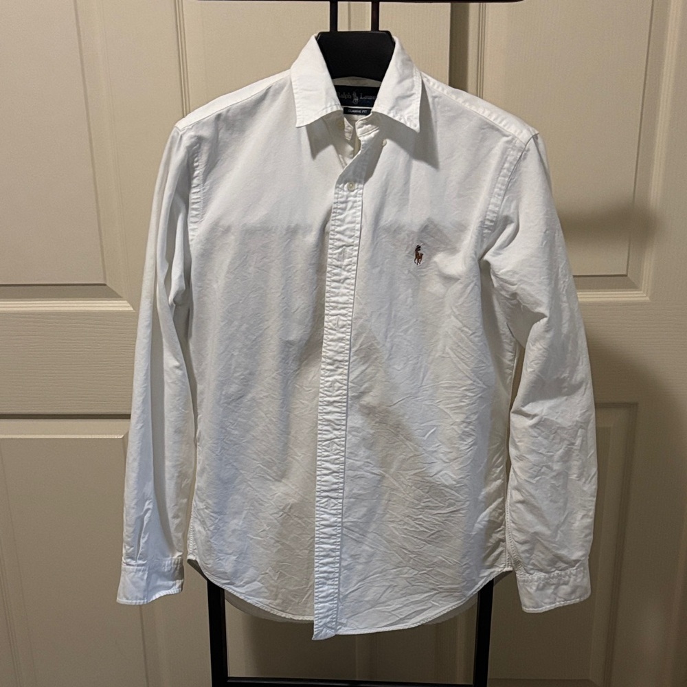 Polo by Ralph Lauren White Button Down Shirt Classic Fit